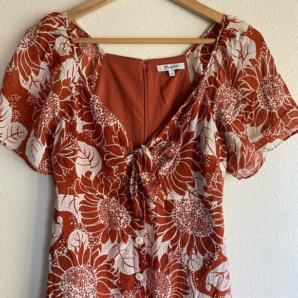 Madewell Sunflower Dress Size 2 - Picture 3 of 8